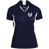 MANES RANCH (white) LST655 Ladies' Colorblock Performance Polo
