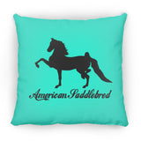 American Saddlebred 2 (black) ZP16 Medium Square Pillow