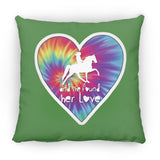 SHE FOUND HER LOVE TWH PLEASURE HEART ZP16 Medium Square Pillow
