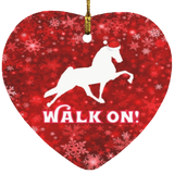 WALK ON ORNAMENT RED SNOW FLAKE WALK ON RED SNOWFLAKE (4 SHAPES)