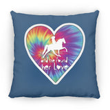 SHE FOUND HER LOVE TWH PLEASURE HEART ZP14 Small Square Pillow