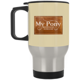 MY PONY NASHVILLE BRAND XP8400S Silver Stainless Travel Mug