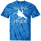 RIDEWITHPRIDEWHITE CD100 100% Cotton Tie Dye T-Shirt