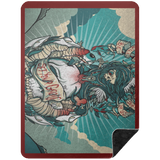 VINTAGE TAT 2 BSHL Premium Black Sherpa Blanket 60x80