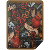 VINTAGE TAT 3 BSHL Premium Black Sherpa Blanket 60x80