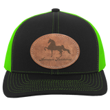 AMERICAN SADDLEBRED ON LEATHER 104C Trucker Snap Back - Patch