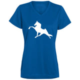 Tennessee Walking Horse Performance (WHITE) 1790 Ladies’ Moisture-Wicking V-Neck Tee