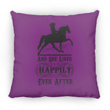 HAPPILY EVER AFTER (TWH Pleasure) Blk ZP14 Small Square Pillow