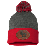 FRIESIAN ON LEATHER SP15 Pom Pom Knit Cap - Patch