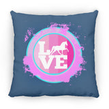 TWH PLEASURE BLEACH SPLATTER PINK TEAL ZP16 Medium Square Pillow