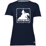 REINING STYLE 1 (WHITE) 4HORSE 64STTX Ladies’ Essential Dri-Power Tee
