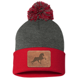 TENNESSEE WALKING HORSE PERFORMANCE LEATHER SP15 Pom Pom Knit Cap - Patch