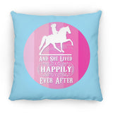 SHE LIVED HAPPILY TWH PLEASURE SHADES OF PINK ZP16 Medium Square Pillow