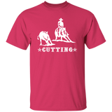 CUTTING STYLE 1 (white) 4HORSE G500 5.3 oz. T-Shirt