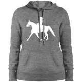 Missouri Fox Trotter LADY FINAL ART WHITE LST254 Ladies' Pullover Hooded Sweatshirt