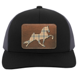 TENNESSEE WALKING HORSE PERFORMANCE LEATHER BURBURY 104C Trucker Snap Back - Patch