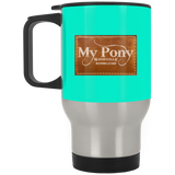 MY PONY NASHVILLE BRAND XP8400S Silver Stainless Travel Mug