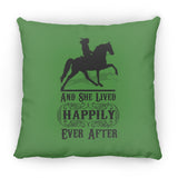HAPPILY EVER AFTER (TWH Pleasure) Blk ZP18 Large Square Pillow