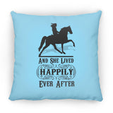 HAPPILY EVER AFTER (TWH Pleasure) Blk ZP14 Small Square Pillow