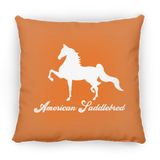 AMERICAN SADDLEBRED (DESIGN 1) WHITE 4HORSE PILLOWS THREE SIZES