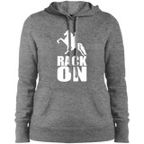 RACK ON RACKING (WHITE ART) LST254 Ladies' Pullover Hooded Sweatshirt