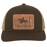 MISSOURI FOX TROTTER ON LEATHER 104C Trucker Snap Back - Patch