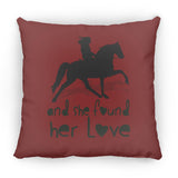 SHE FOUND HER LOVE (TWH pleasure)Bblack art ZP14 Small Square Pillow