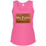 MY PONY NASHVILLE BRAND DM138L Women's Perfect Tri Racerback Tank