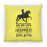 HAPPILY EVER AFTER (TWH Pleasure) Blk ZP16 Medium Square Pillow