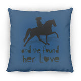 SHE FOUND HER LOVE (TWH pleasure)Bblack art ZP14 Small Square Pillow