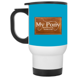 MY PONY NASHVILLE BRAND XP8400W White Travel Mug