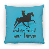 SHE FOUND HER LOVE (TWH pleasure)Bblack art ZP18 Large Square Pillow