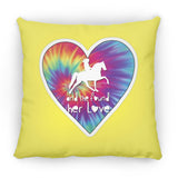 SHE FOUND HER LOVE TWH PLEASURE HEART ZP14 Small Square Pillow
