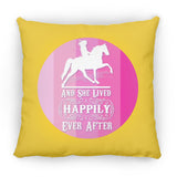 SHE LIVED HAPPILY TWH PLEASURE SHADES OF PINK ZP18 Large Square Pillow