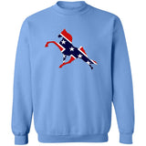 Rebel on the Rail Tennessee Walking Horse Performance G180 Crewneck Pullover Sweatshirt