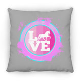 TWH PLEASURE BLEACH SPLATTER PINK TEAL ZP16 Medium Square Pillow