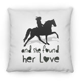SHE FOUND HER LOVE (TWH pleasure)Bblack art ZP14 Small Square Pillow