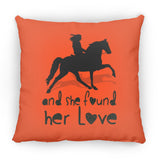 SHE FOUND HER LOVE (TWH pleasure)Bblack art ZP18 Large Square Pillow