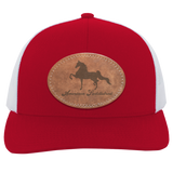 AMERICAN SADDLEBRED ON LEATHER 104C Trucker Snap Back - Patch