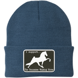 I SUPPORT THE TWH -RECTANGLE CP90 Knit Cap - Patch