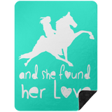 SHE FOUND HER LOVE BLANKET TWH PERFORMANCE BSHL Premium Black Sherpa Blanket 60x80