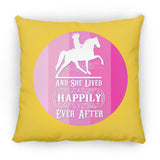 SHE LIVED HAPPILY TWH PLEASURE SHADES OF PINK ZP16 Medium Square Pillow