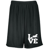 Love (TWH Pleasure) 1844 Moisture-Wicking 9 inch Inseam Mesh Shorts
