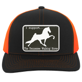 I SUPPORT THE TWH -RECTANGLE 104C Trucker Snap Back - Patch