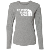 RESTING MARE FACE (white) 64LTTX Ladies’ Essential Dri-Power Long Sleeve Tee
