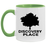 DISCOVERY PLACE LOGO 2023 DESIGN 2 ALL BLACK AM11OZ 11 oz. Accent Mug