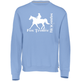 MISSOURI FOX TROTTER (white) 4HORSE 698HBM Dri-Power Fleece Crewneck Sweatshirt