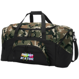 ONE DAY AT A TIME PAINT BALLS 2 (RECOVERY) BG99 Colorblock Sport Duffel