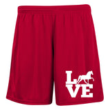 Love (TWH Pleasure) 1423 Ladies' Moisture-Wicking 7 inch Inseam Training Shorts