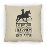 HAPPILY EVER AFTER (TWH Pleasure) Blk ZP16 Medium Square Pillow